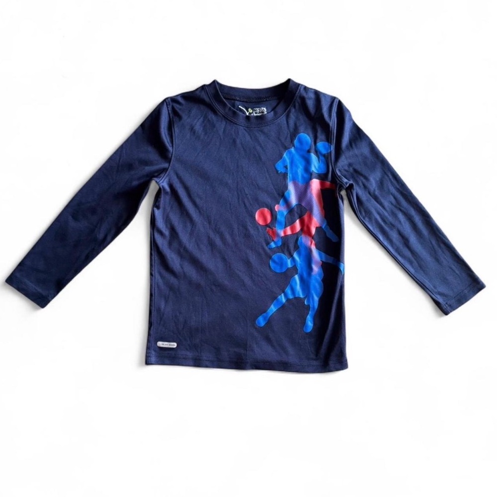 Jumping Beans Boys Active Long Sleeve Basketball Tee - M(5/6)